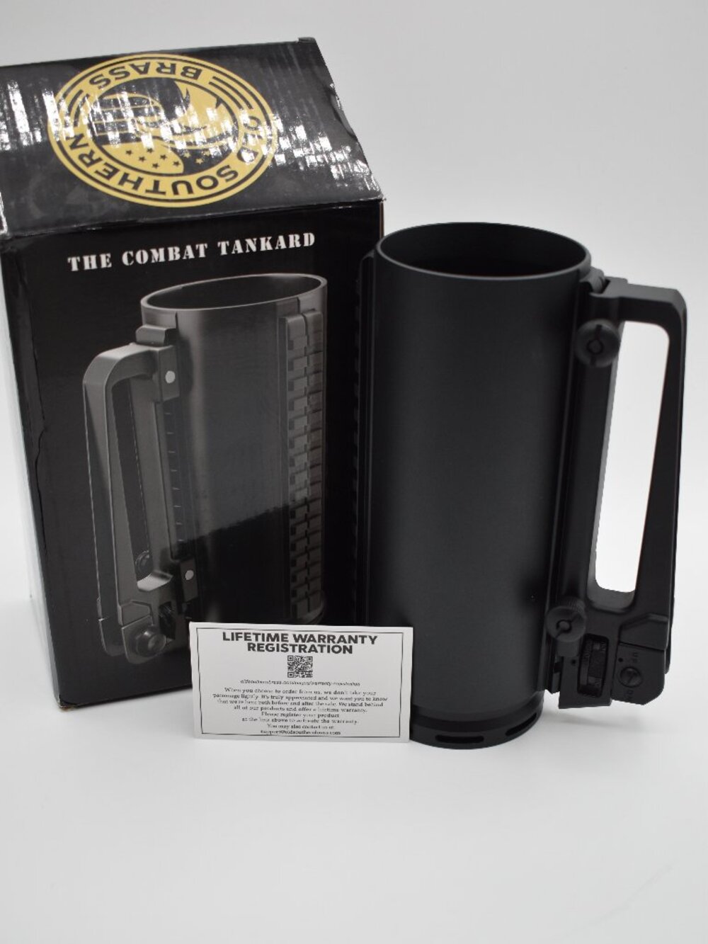 Old Southern Brass Combat Tankard Tactical Beer Mug Black Aluminum Life Warranty